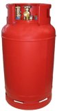 Stahl-Tankflasche rot 36 L / 14 kg