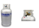 Travelmate ALUGAS-Tankflasche 27 L / 11 kg mit Multiventil